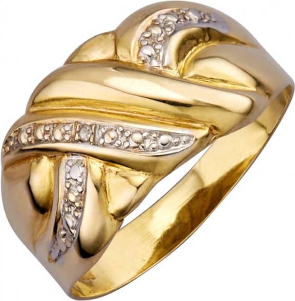 KLiNGEL Damesring Geel Geelgoudkleur