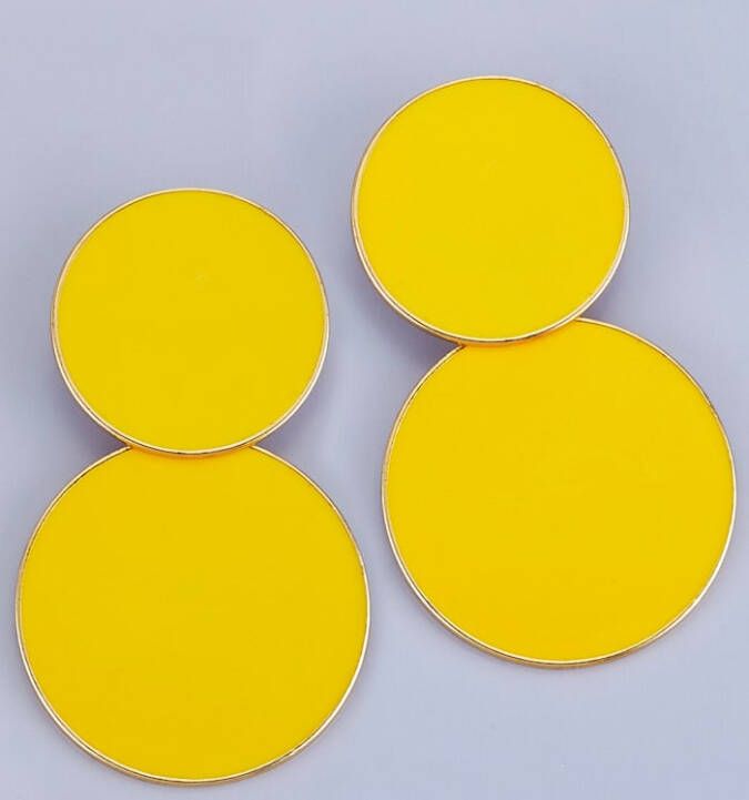 KLiNGEL Oorbellen Geel