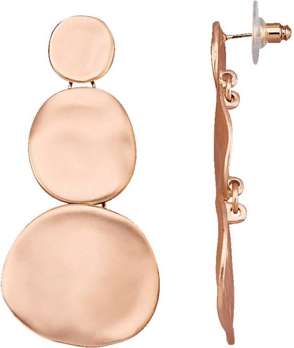 KLiNGEL Oorbellen met beweeglijke elementen Roodgoudkleur