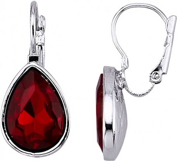 KLiNGEL Oorbellen met glassteen Zilverkleur