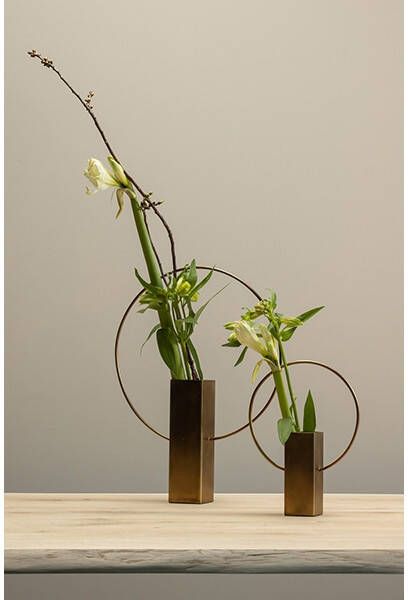 BePureHome Ring Vaas Metaal Antique Brass 40x31x6